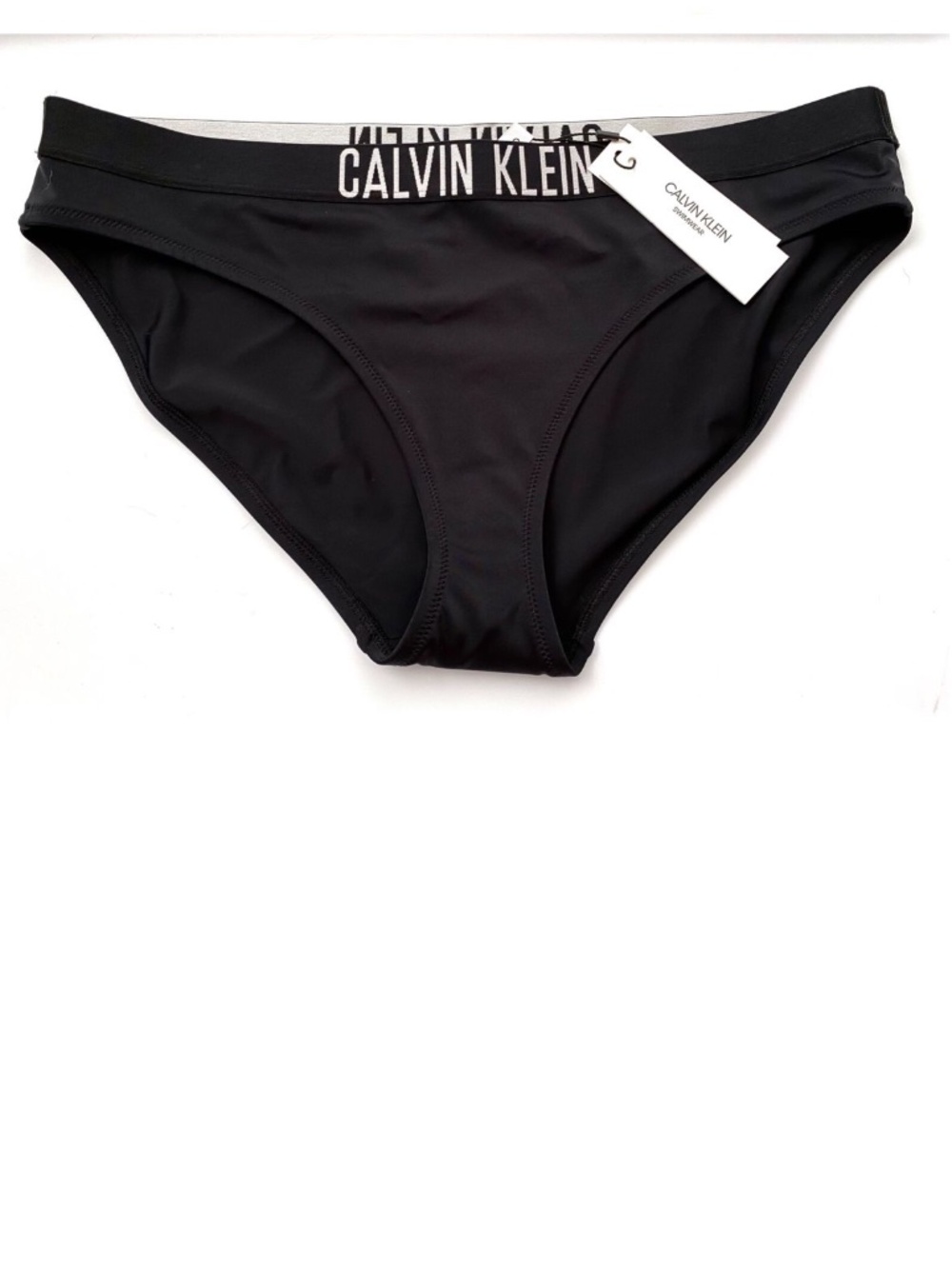 Calvin Klein Swimwear Women's Black Logo Band Nwt Swim Bikini Bottom 2X 2XL